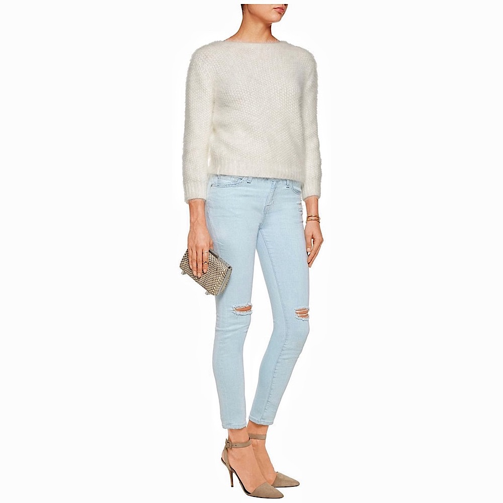 Current/Elliott The Stiletto Distressed Jeans